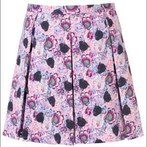 TOPSHOP PANTHER FLORAL PRINT SKATER SKIRT SIZE 4 Pretty Little Liars